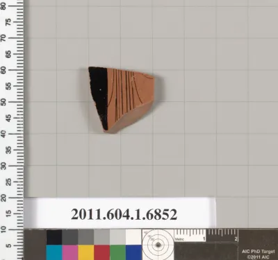 Terracotta fragment of a kylix (drinking cup)