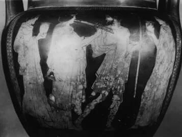 KRATER, COLUMN (ATHENIAN, RED-FIGURE)
