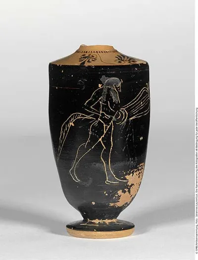 Attische Lekythos in Six-Technik