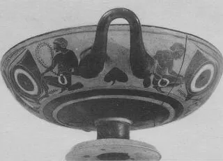 CUP A (ATHENIAN, BLACK-FIGURE)
