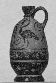 LEKYTHOS (BOEOTIAN, SILHOUETTE)