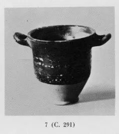 SKYPHOS (ETRUSCAN, BLACK GLAZE)