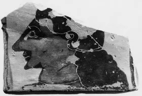 KRATER, COLUMN, FRAGMENT (ATHENIAN, BLACK-FIGURE)