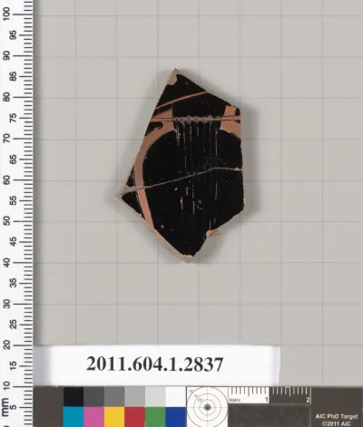 Terracotta fragment of a kylix (drinking cup)