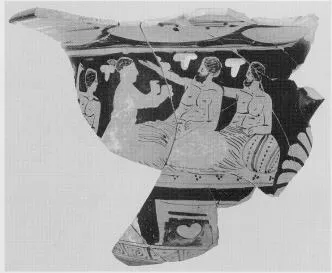 KRATER, BELL, FRAGMENT (ATHENIAN, RED-FIGURE)