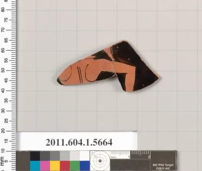 Terracotta fragment of a kylix (drinking cup)