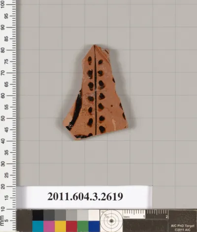 Terracotta fragment of a kylix (drinking cup)