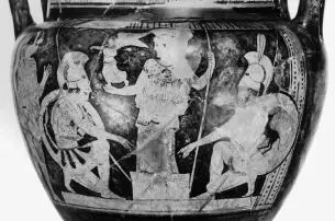 KRATER, COLUMN (ATHENIAN, RED-FIGURE)