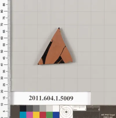 Terracotta fragment of a kylix (drinking cup)