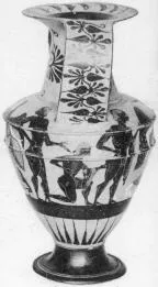 AMPHORA, NECK (ATHENIAN, BLACK-FIGURE)