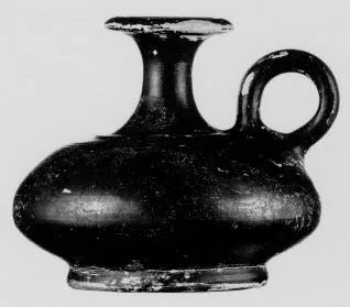 LEKYTHOS, SQUAT (SOUTH ITALIAN, CAMPANIAN, BLACK GLAZE)