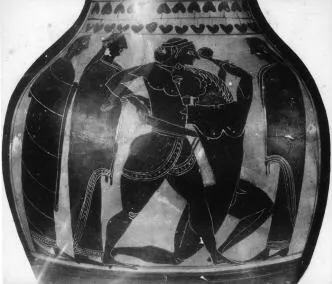 AMPHORA, BELLY, TYPE B (ATHENIAN, BLACK-FIGURE)