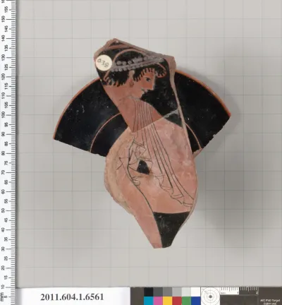Terracotta fragment of a kylix (drinking cup)