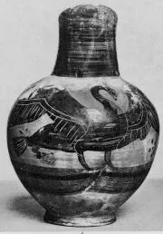 OINOCHOE (ETRUSCAN, BLACK-FIGURE)