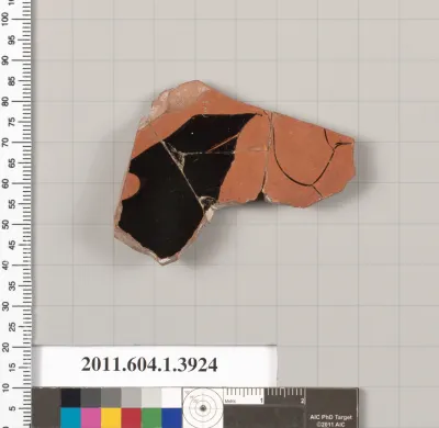 Terracotta fragment of a kylix (drinking cup)