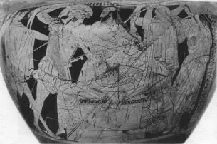 KRATER, COLUMN (ATHENIAN, RED-FIGURE)