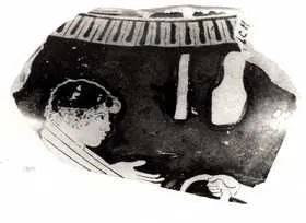 KRATER, COLUMN, FRAGMENT (ATHENIAN, RED-FIGURE)