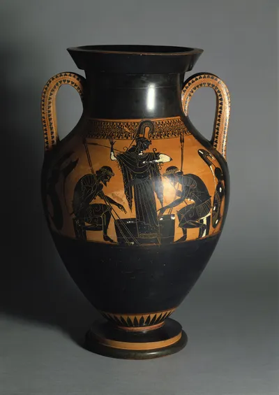 Schwarzfigurige Amphora (Attisch-schwarzfigurige Bauchamphora)