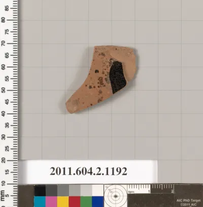 Terracotta fragment from a closed shape