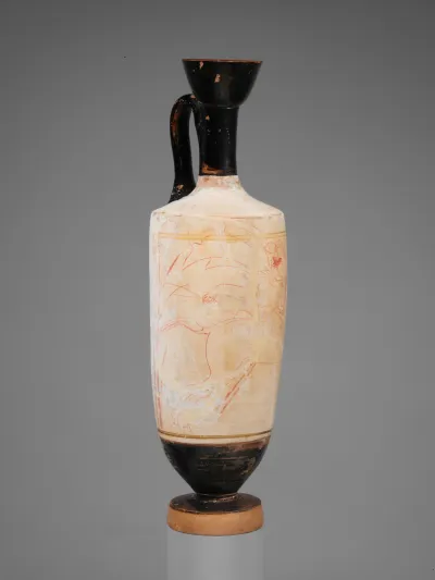 Terracotta lekythos (oil flask)