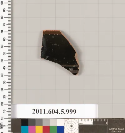 Terracotta rim fragment of a kylix (drinking cup)?