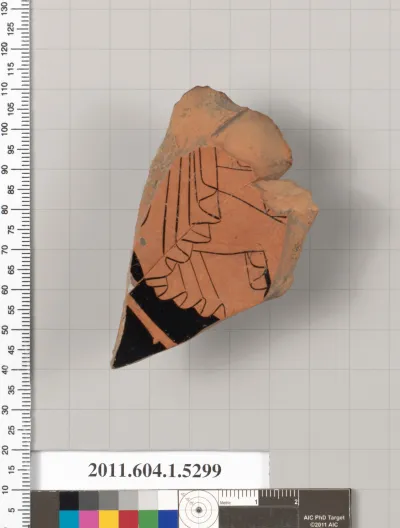 Terracotta fragment of a kylix (drinking cup)