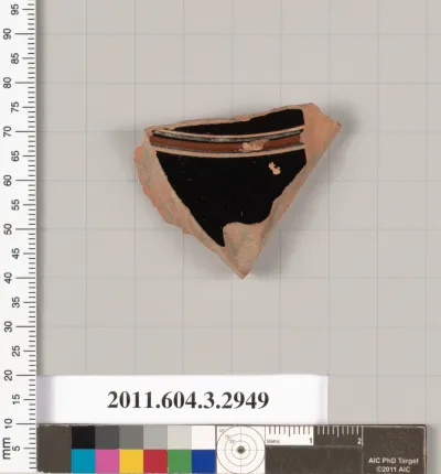 Terracotta fragment of a stemmed dish?