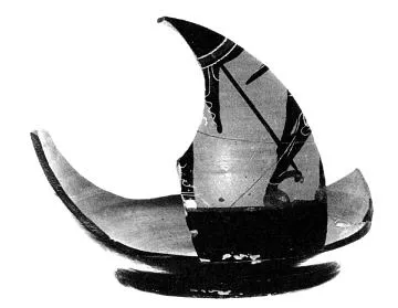 OINOCHOE, FRAGMENT (ATHENIAN, BLACK-FIGURE)