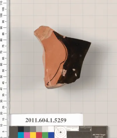Terracotta fragment of a kylix (drinking cup)