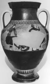 AMPHORA, BELLY, TYPE A (ATHENIAN, BLACK-FIGURE)