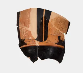 AMPHORA, NECK, FRAGMENT (ATHENIAN, RED-FIGURE)