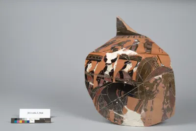 Terracotta fragment of a hydria (water jar)