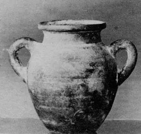 AMPHORA, BELLY (ETRUSCAN, GREY WARE)
