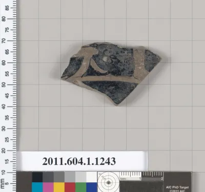 Terracotta fragment of a kylix (drinking cup)