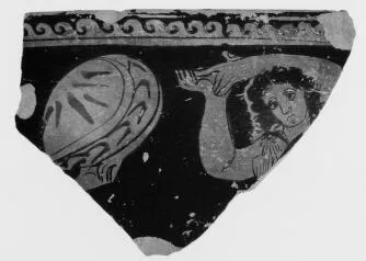 SKYPHOS, FRAGMENT (SOUTH ITALIAN, APULIAN, RED-FIGURE)