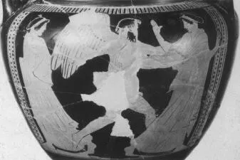 KRATER, COLUMN (ATHENIAN, RED-FIGURE)