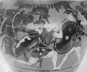AMPHORA, NECK (ATHENIAN, BLACK-FIGURE)