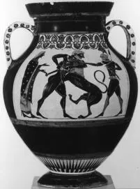 AMPHORA, BELLY, TYPE A (ATHENIAN, BLACK-FIGURE)