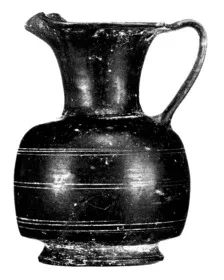 OINOCHOE (ETRUSCAN, BUCCHERO)
