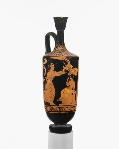 Terracotta lekythos (oil flask)