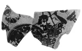 AMPHORA, PANATHENAIC PRIZE, FRAGMENT (ATHENIAN, BLACK-FIGURE)
