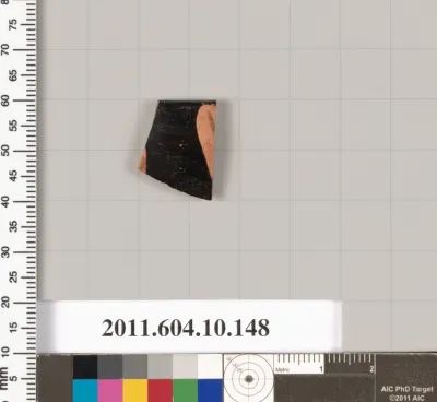 Terracotta rim fragment of a skyphos (deep drinking cup)