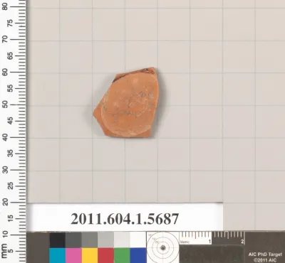 Terracotta fragment of a kylix (drinking cup)