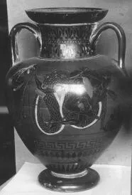 AMPHORA, NECK (ATHENIAN, BLACK-FIGURE)