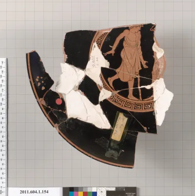 Terracotta fragment of a kylix (drinking cup)