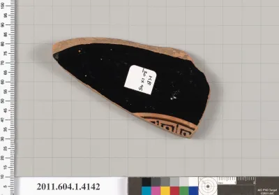 Terracotta fragment of a kylix (drinking cup)