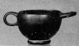 SKYPHOS (ATHENIAN, BLACK GLAZE)