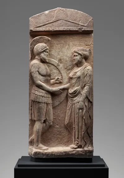Grave Stele of Philoxenos with his Wife, Philoumene