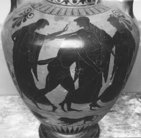 AMPHORA, NECK (ATHENIAN, BLACK-FIGURE)