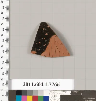 Terracotta fragment of a kylix (drinking cup)